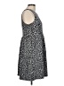 Apt. 9 Animal Print Gray Casual Dress Size L - photo 4