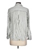 BeachLunchLounge Stripes Silver Long Sleeve Button-Down Shirt Size L - photo 2