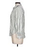 BeachLunchLounge Stripes Silver Long Sleeve Button-Down Shirt Size L - photo 5