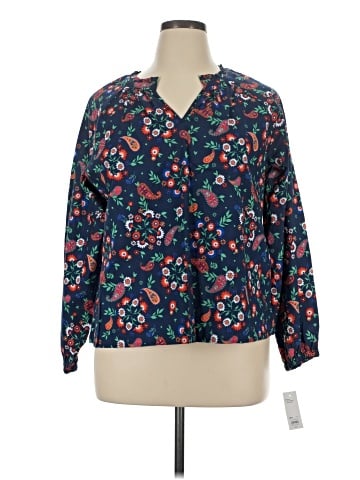 Croft & Barrow Long Sleeve Blouse (view 1)