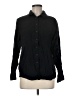 Universal Thread 100% Cotton Black Long Sleeve Button-Down Shirt Size M - photo 1