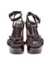 Schutz 100% Leather Brown Sandals Size 5 1/2 - photo 2