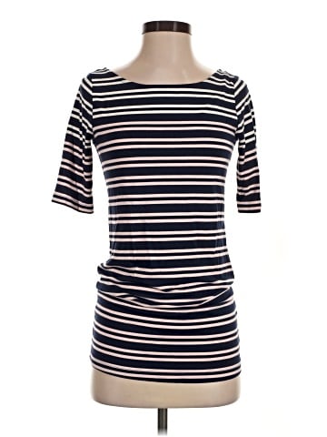 LED Luxe Essentials Denim Short Sleeve Top (view 1)