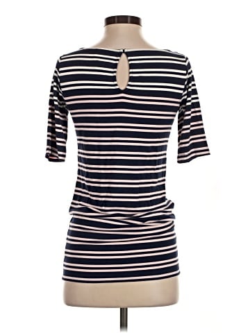 LED Luxe Essentials Denim Short Sleeve Top (view 2)