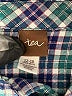 Tea 100% Cotton Plaid Green Long Sleeve Button-Down Shirt Size 12-18 mo - photo 3