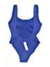 J.Crew Solid Blue One Piece Swimsuit Size XL - photo 2