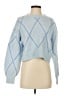 Francesca's Argyle Blue Pullover Sweater Size S - photo 1