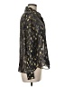 Massimo Dutti Metallic Gold Long Sleeve Blouse Size 6 - photo 4