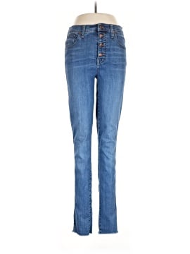 Madewell Taller 10" High-Rise Skinny Jeans in Brinville Wash: Button-Front TENCEL&trade; Denim Edition (view 1)