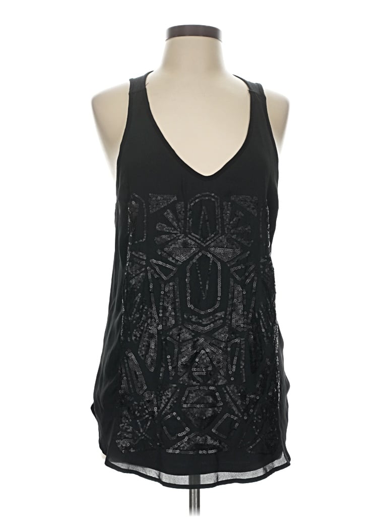 Pre-owned Mossimo Tank Top Black Halter Neckline Tops