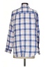 L.L.Bean 100% Linen Plaid Blue Long Sleeve Button-Down Shirt Size S - photo 2