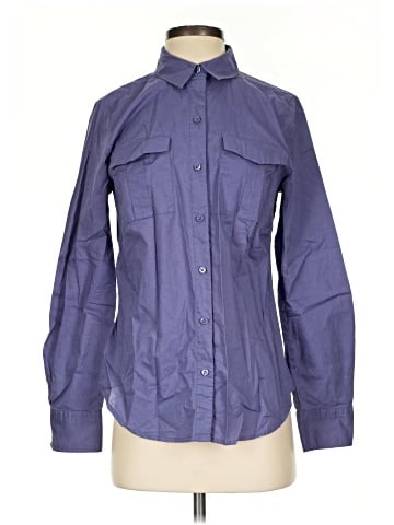 Ann Taylor LOFT Outlet Long Sleeve Button-Down Shirt (view 1)