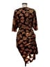 ModCloth Paisley Brown Casual Dress Size M - photo 2