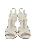 Marc Jacobs 100% Leather Metallic Solid Ivory White Sandals Size EU 38 - photo 2