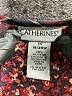 Catherines 100% Polyester Burgundy 3/4 Sleeve Blouse Size 1X - photo 7