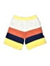 Hanna Andersson 100% Recycled Polyester Color Block Yellow Board Shorts Size 8 - photo 2