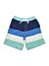 Hanna Andersson 100% Recycled Polyester Color Block Blue Board Shorts Size 8 - photo 1