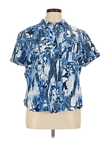 Christopher & Banks Short Sleeve Blouse (view 1)