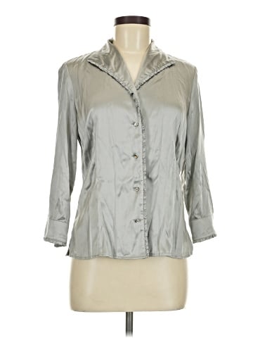 Doncaster Collection 3/4 Sleeve Silk Top (view 1)