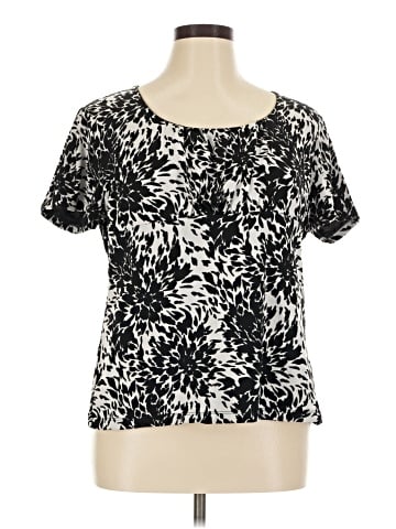JM Collection Short Sleeve Blouse (view 1)