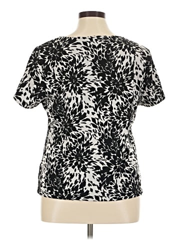 JM Collection Short Sleeve Blouse (view 2)