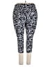 Terra & Sky Animal Print Black Active Pants Size 3X - photo 2