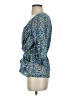 Allison Morgan 100% Polyester Blue 3/4 Sleeve Blouse Size S - photo 5