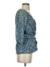 Allison Morgan 100% Polyester Blue 3/4 Sleeve Blouse Size S - photo 4