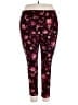 Terra & Sky Floral Red Leggings Size 3X - photo 1