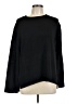 Ella Moss Solid Black Pullover Sweater Size L - photo 1