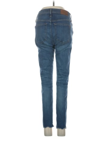Madewell Petite 9" Mid-Rise Skinny Jeans in Paloma Wash: Raw-Hem Edition (view 2)