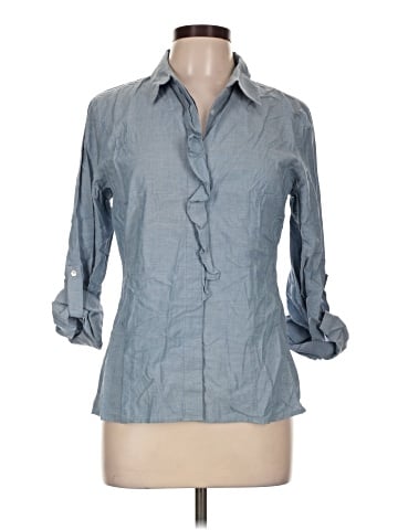Talbots 3/4 Sleeve Button-Down Shirt (view 1)