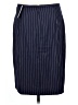 J.Crew Stripes Blue Wool Skirt Size 12 - photo 2