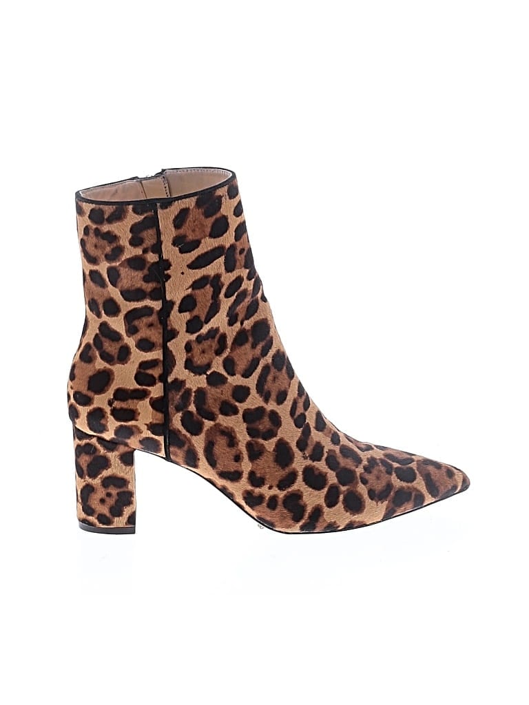 Pre-owned Jcrew Ankle Boots In Brown