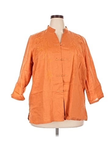 Deane and White 3/4 Sleeve Button-Down Shirt (view 1)