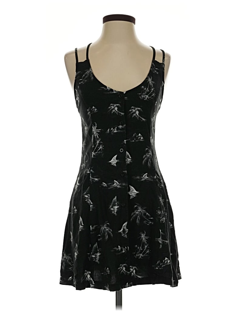Pre-owned Rvca Casual Dress In Black