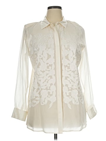 Robert Graham Long Sleeve Silk Top (view 1)