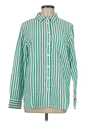 J.Crew Factory Store Long Sleeve Button-Down Shirt (view 1)