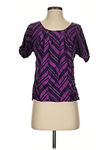 Madison Marcus Short Sleeve Silk Top (view 1)