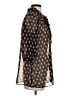 ASOS 100% Polyester Polka Dots Black 3/4 Sleeve Blouse Size 2 - photo 4