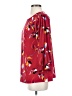 Halogen Floral Red 3/4 Sleeve Blouse Size S - photo 5