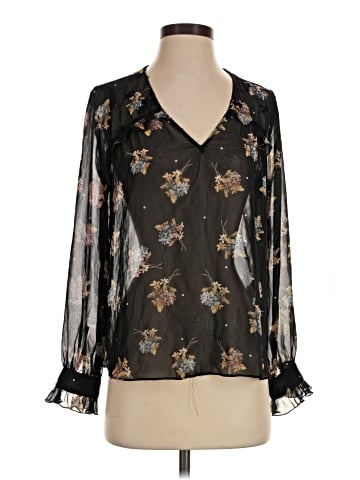Zara Basic Long Sleeve Blouse (view 1)