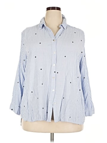 Jane and Delancey 3/4 Sleeve Button-Down Shirt (view 1)