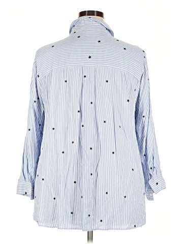 Jane and Delancey 3/4 Sleeve Button-Down Shirt (view 2)