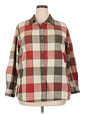 Bobbie Brooks Long Sleeve Button-Down Shirt (view 1)
