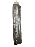 H&M 100% Polyester Metallic Silver Casual Pants Size S - photo 4