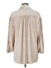 Cato Metallic Tan 3/4 Sleeve Blouse Size M - photo 2