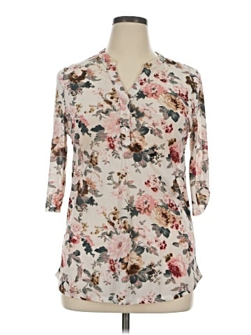 Siren Lily 3/4 Sleeve Blouse (view 1)