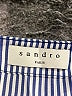 Sandro Stripes Blue Long Sleeve Blouse Size M - photo 7