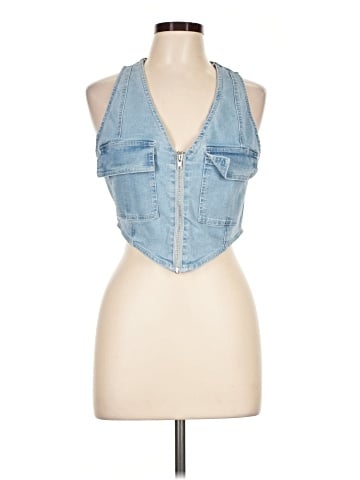 Love Tree Denim Vest (view 1)